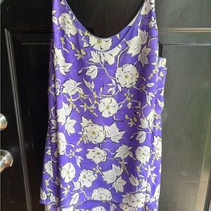 CAbi Purple Floral Tank Top